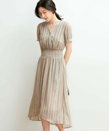 フィッシュテール花柄ワンピース