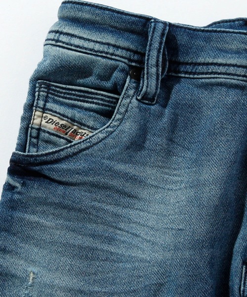 DIESEL KIDS（ディーゼルキッズ）の「DIESEL（ディーゼル）Kids & Junior デニムストレッチショートパンツ（デニムパンツ・キッズ・インディゴブルー・10Y/4Y/14Y/6Y/12Y/16Y/8Y）」の4枚目の写真