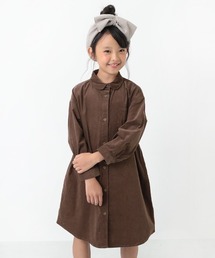 ロング丈シャツコールワンピース