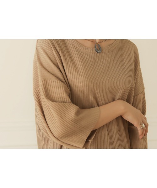 Bab（バブ）の「サイドリボンニットアップ（セットアップ・レディース・ブラック/ベージュ/ブラウン/アイボリー・FREE）」の17枚目の写真