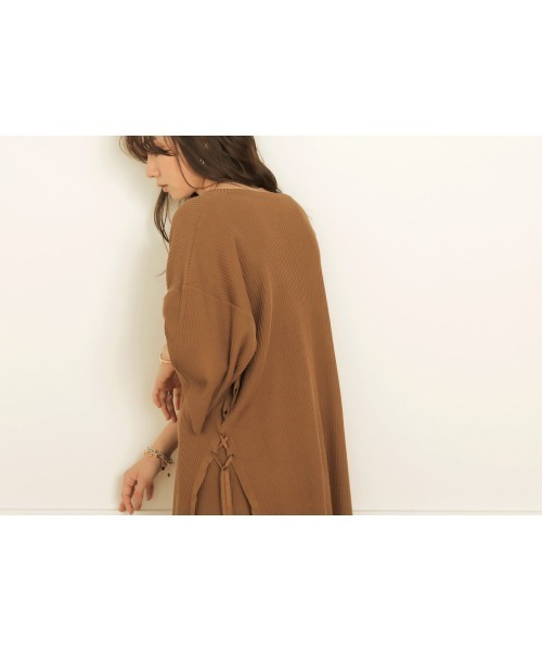 Bab（バブ）の「サイドリボンニットアップ（セットアップ・レディース・ブラック/ベージュ/ブラウン/アイボリー・FREE）」の18枚目の写真