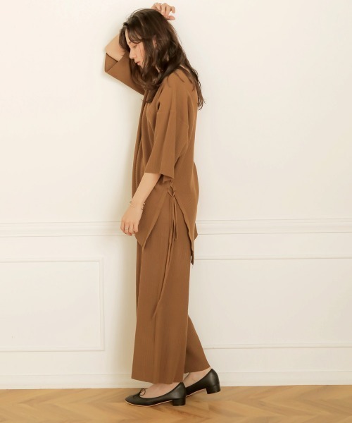 Bab（バブ）の「サイドリボンニットアップ（セットアップ・レディース・ブラック/ベージュ/ブラウン/アイボリー・FREE）」の19枚目の写真