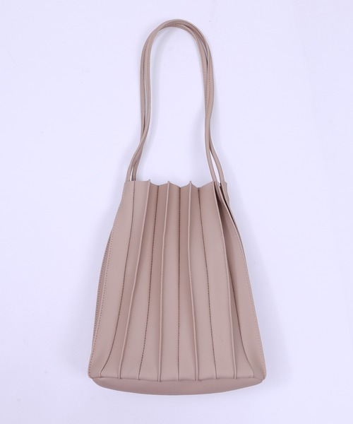 WC（ダブル シー）の「WC/プリーツトートバッグ（トートバッグ・レディース・アイボリー/ブラック・FREE）」の3枚目の写真