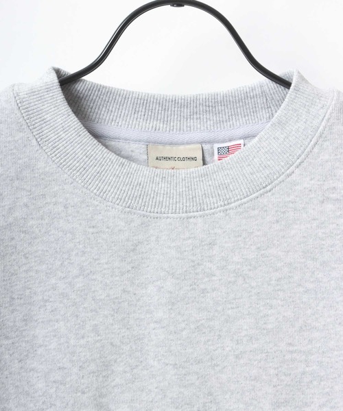 Goodwear（グッドウェア）の「Goodwear/グッドウェア 裏毛 USAコットン 無地 クルーネック スウェット トレーナー/レディース メンズ（スウェット・メンズ・ブラック/ベージュ/ブラウン/グレー/オフホワイト/カーキ/グリーン/ネイビー/グレイッシュベージュ・M/L/XL）」の14枚目の写真