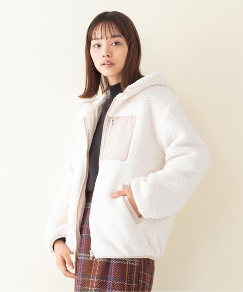 セール ボアフードブルゾン ジップパーカー ボア素材 モコモコ ビッグシルエット ブルゾン Outdoor Products Apparel アウトドアプロダクツアパレル のファッション通販 Zozotown