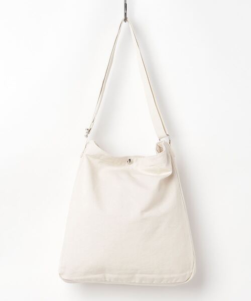 Dickies(ディッキーズ)の「Dickies MAT CANVAS TOTE M(トートバッグ・レディース・ホワイト/オレンジ・FREE)」の3枚目の写真