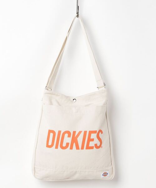 Dickies(ディッキーズ)の「Dickies MAT CANVAS TOTE M(トートバッグ・レディース・ホワイト/オレンジ・FREE)」の7枚目の写真