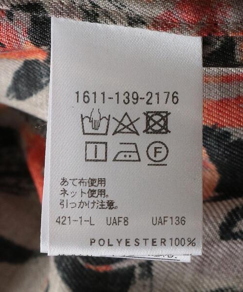 BEAUTY&YOUTH UNITED ARROWS(ビューティーアンドユースユナイテッドアローズ)の「BY アートフラワープリントバンドカラーシャツ(シャツ/ブラウス・レディース・ピンク/オレンジ・FREE)」の15枚目の写真