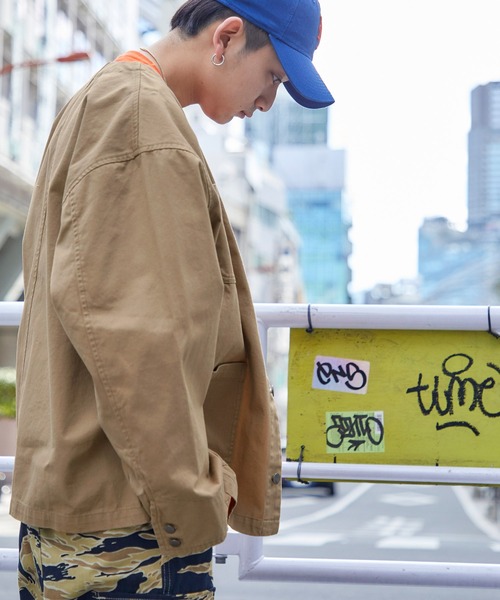 カセゾメサシコノーカラーカバーオール　Mサイズ　新品未使用 Mark Gonzales（マーク・ゴンザレス）の「Mark Gonzales/マーク