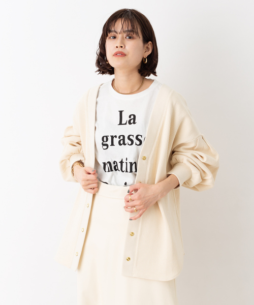 ☆Rouge vif Anna☆2WAYワッフルプルカーデ　WEB＆一部店舗限定 Rouge vif Anna（ルージュヴィフアンナ）の「【WEB＆一部店舗