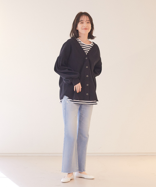 ☆Rouge vif Anna☆2WAYワッフルプルカーデ　WEB＆一部店舗限定 Rouge vif Anna（ルージュヴィフアンナ）の「【WEB＆一部店舗