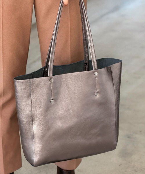 メタリック本革トートバッグ トートバッグ Style Deli スタイルデリ のファッション通販 Zozotown