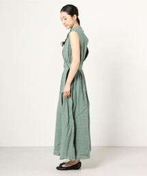 BLUEBIRD BOULEVARD シャツワンピース マキシ ブルーバードブルバードマキシ丈 シャツワンピース 長袖 ゆったりS