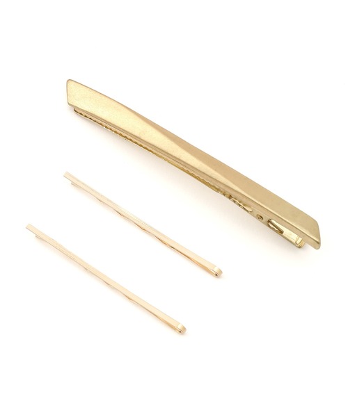 ROPE' PICNIC（ロペピクニック）の「マットメタルヘアクリップSET（バレッタ/ヘアクリップ・レディース・シルバー系その他/ゴールド系その他・FREE）」の2枚目の写真