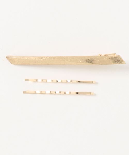 ROPE' PICNIC（ロペピクニック）の「マットメタルヘアクリップSET（バレッタ/ヘアクリップ・レディース・シルバー系その他/ゴールド系その他・FREE）」の5枚目の写真