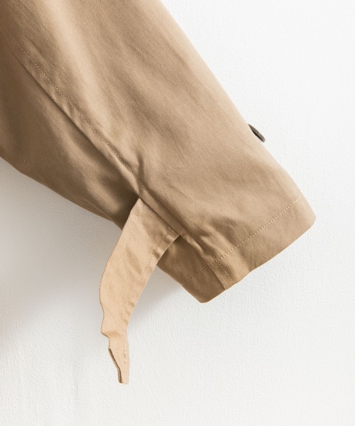 Rocky Monroe（ロッキーモンロー）の「オーバーサイズ ショートトレンチコート（トレンチコート・メンズ・ブラック/ベージュ/ネイビー/オフホワイト/オリーブ/グレイッシュブルー/チャコール・M/L）」の12枚目の写真