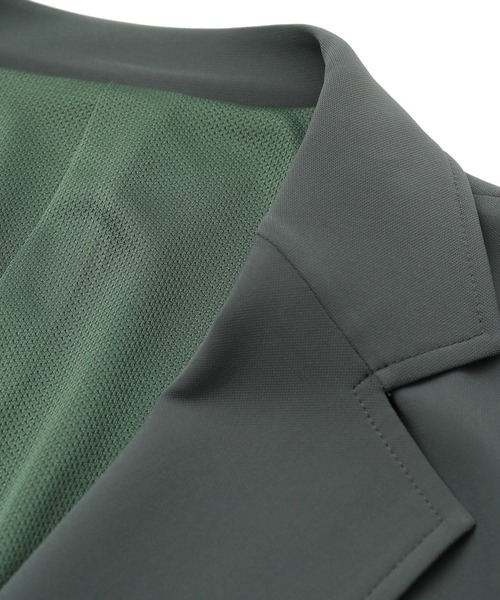 FUSE(フューズ)の「トリコット編みダブルジャケット(テーラードジャケット・メンズ・オリーブ/ブラック・01/02/03)」の22枚目の写真