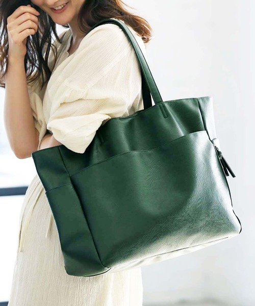 GeeRA（ジーラ）の「【多収納】10ポケットポケットB4対応トート