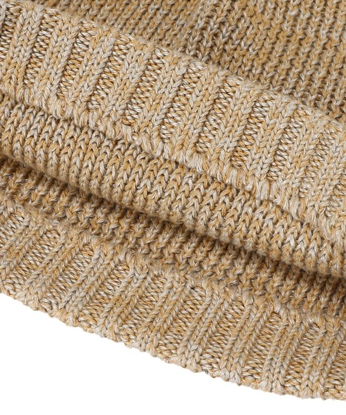 KIJIMA TAKAYUKI（キジマ　タカユキ）の「リネンシルクニットビーニー WKN-211003（ニットキャップ/ビーニー・レディース・オフホワイト/オレンジ/ベージュ・FREE）」の5枚目の写真