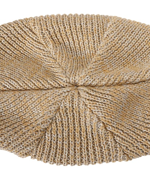 KIJIMA TAKAYUKI（キジマ　タカユキ）の「リネンシルクニットビーニー WKN-211003（ニットキャップ/ビーニー・レディース・オフホワイト/オレンジ/ベージュ・FREE）」の7枚目の写真