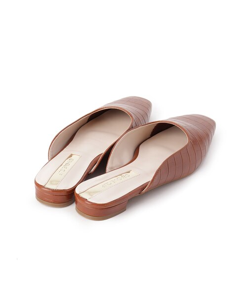 OPAQUE.CLIP（オペークドットクリップ）の「◆クロコ調ミュール（サンダル・レディース・ブラック/ブラウン系・02/03）」の14枚目の写真