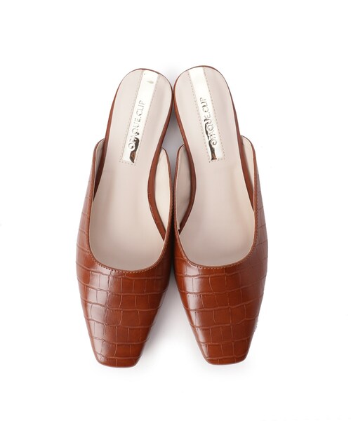 OPAQUE.CLIP（オペークドットクリップ）の「◆クロコ調ミュール（サンダル・レディース・ブラック/ブラウン系・02/03）」の15枚目の写真