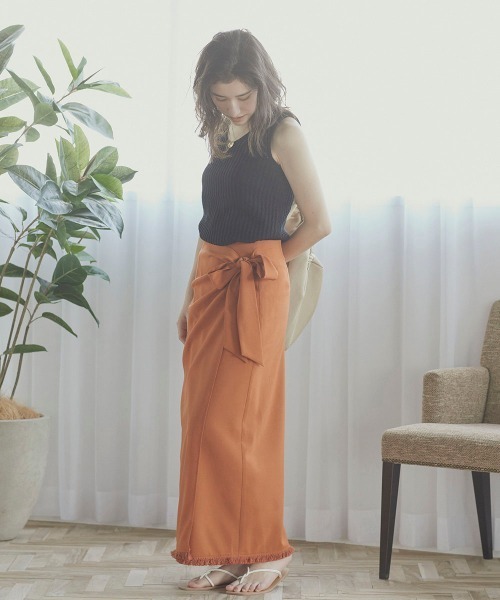 Willful by lipstar（ウィルフル バイ リップスター）の「【Willful by lipstar】Vネックニットタンクトップ（ニット/セーター・レディース・その他/ブラック/ベージュ・M）」の5枚目の写真