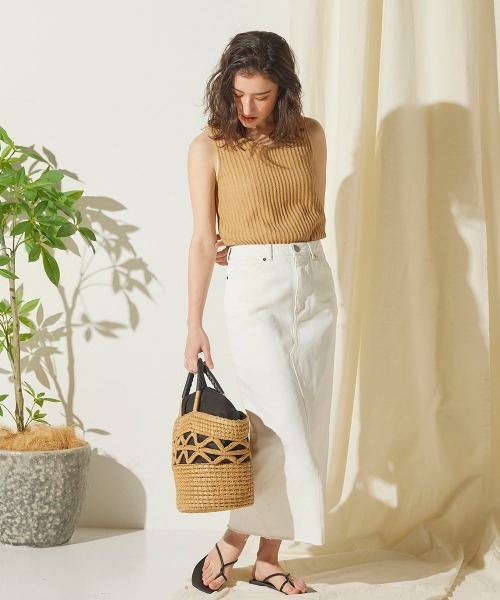 Willful by lipstar（ウィルフル バイ リップスター）の「【Willful by lipstar】Vネックニットタンクトップ（ニット/セーター・レディース・その他/ブラック/ベージュ・M）」の13枚目の写真