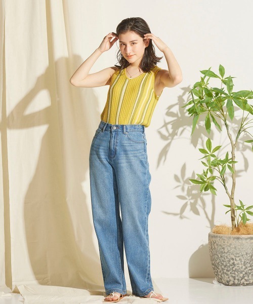 Willful by lipstar（ウィルフル バイ リップスター）の「【Willful by lipstar】Vネックニットタンクトップ（ニット/セーター・レディース・その他/ブラック/ベージュ・M）」の22枚目の写真