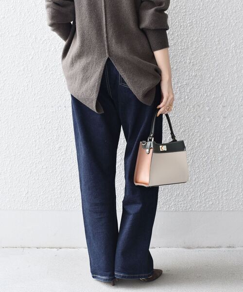 SHIPS（シップス）の「【WEB限定】デニムワイドテーパードパンツ◇（デニムパンツ・レディース・ライトブルー/ネイビー/ダークブルー/ロイヤルブルー・1/2/11/4/6/8/10/9/3/5/7/12）」の9枚目の写真