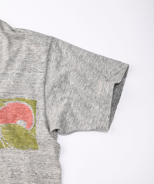 45R/45rpm フルーツものがたりプリントの908丸胴Tシャツ（チェリートップ） グレー フォーティーファイブアールピーエム 5-0708S 265406 45R/45rpm フルーツものがたりプリントの908丸胴Tシャツ