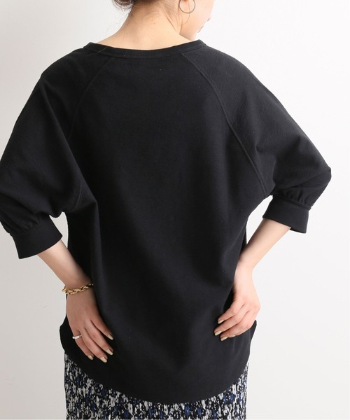 SLOBE IENA（スローブイエナ）の「パイルキーネックプルオーバー【手洗い可能】◆（Tシャツ/カットソー・レディース・ブラック/アイボリー・FREE）」の5枚目の写真