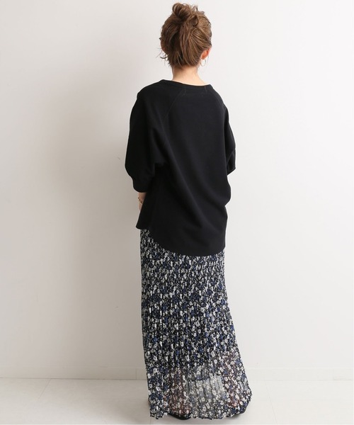 SLOBE IENA（スローブイエナ）の「パイルキーネックプルオーバー【手洗い可能】◆（Tシャツ/カットソー・レディース・ブラック/アイボリー・FREE）」の14枚目の写真