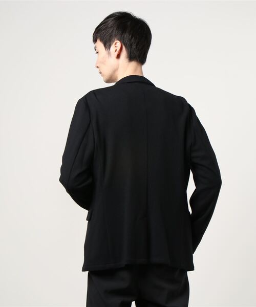 MAIN ATTRACTION(メインアトラクション)の「【MAIN ATTRACTION】JAPAN WOOL JERSEY ジャケット(テーラードジャケット・メンズ・ブラック/グレー/ネイビー・MEDIUM/LARGE/LL/SMALL)」の4枚目の写真