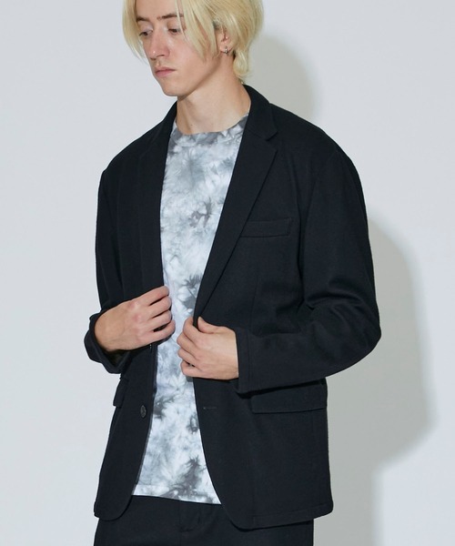 MAIN ATTRACTION(メインアトラクション)の「【MAIN ATTRACTION】JAPAN WOOL JERSEY ジャケット(テーラードジャケット・メンズ・ブラック/グレー/ネイビー・MEDIUM/LARGE/LL/SMALL)」の2枚目の写真