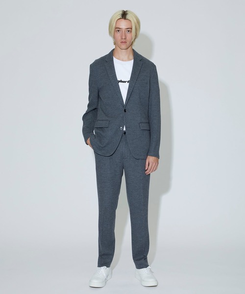 MAIN ATTRACTION(メインアトラクション)の「【MAIN ATTRACTION】JAPAN WOOL JERSEY ジャケット(テーラードジャケット・メンズ・ブラック/グレー/ネイビー・MEDIUM/LARGE/LL/SMALL)」の8枚目の写真