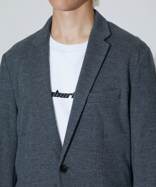 MAIN ATTRACTION(メインアトラクション)の「【MAIN ATTRACTION】JAPAN WOOL JERSEY ジャケット(テーラードジャケット・メンズ・ブラック/グレー/ネイビー・MEDIUM/LARGE/LL/SMALL)」の10枚目の写真