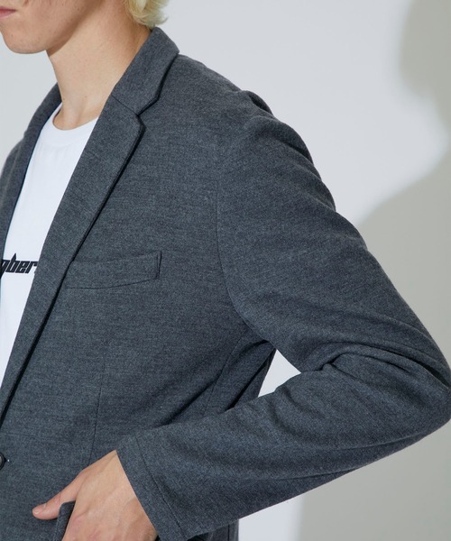 MAIN ATTRACTION(メインアトラクション)の「【MAIN ATTRACTION】JAPAN WOOL JERSEY ジャケット(テーラードジャケット・メンズ・ブラック/グレー/ネイビー・MEDIUM/LARGE/LL/SMALL)」の11枚目の写真