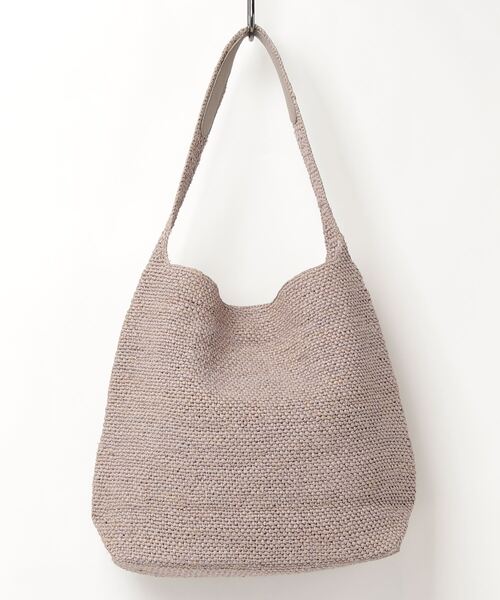 Helen Kaminski（ヘレンカミンスキー）の「HELEN KAMINSKI(ヘレンカミンスキー)Iconic Raffia Crochet Bags（トートバッグ・レディース・グレー・F）」の2枚目の写真