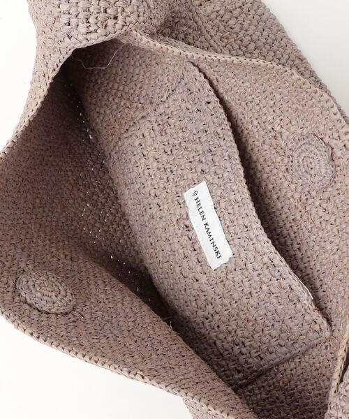 Helen Kaminski（ヘレンカミンスキー）の「HELEN KAMINSKI(ヘレンカミンスキー)Iconic Raffia Crochet Bags（トートバッグ・レディース・グレー・F）」の3枚目の写真