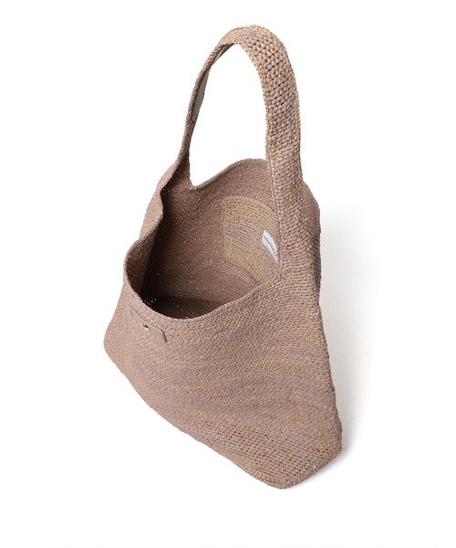 Helen Kaminski（ヘレンカミンスキー）の「HELEN KAMINSKI(ヘレンカミンスキー)Iconic Raffia Crochet Bags（トートバッグ・レディース・グレー・F）」の7枚目の写真