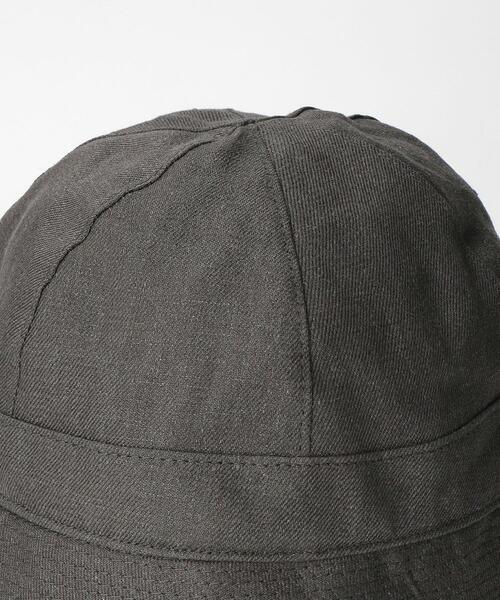 Nine Tailor（ナインテイラー）の「＜NINE TAILOR＞ OPUNTIA HAT/ハット（ハット・メンズ・ブラック/ダークグレー・FREE）」の5枚目の写真