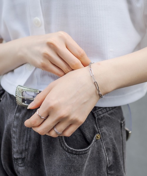 RASVOA(ラスボア)の「ナローチェーンブレスレット(ブレスレット・レディース・シルバー・FREE)」の2枚目の写真