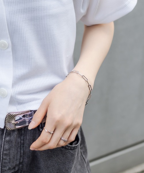 RASVOA(ラスボア)の「ナローチェーンブレスレット(ブレスレット・レディース・シルバー・FREE)」の5枚目の写真