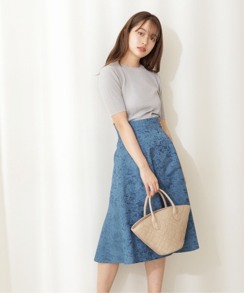 PROPORTION BODY DRESSING（プロポーションボディドレッシング）の「ネックデザインリブニット / 1211170508（ニット/セーター・レディース・ピンク系その他2/ブルー/ホワイト系その他・FREE）」の5枚目の写真