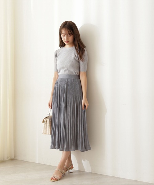 PROPORTION BODY DRESSING（プロポーションボディドレッシング）の「ネックデザインリブニット / 1211170508（ニット/セーター・レディース・ピンク系その他2/ブルー/ホワイト系その他・FREE）」の8枚目の写真