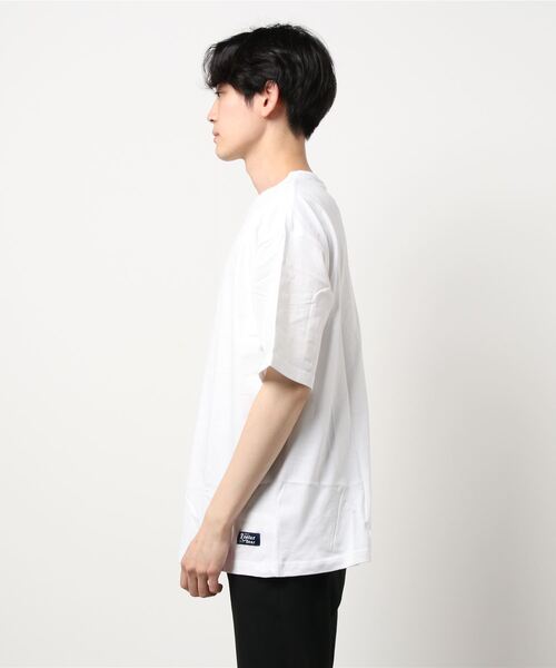 JUNRED(ジュンレッド)の「ROSTER BEARルーズ刺繍TEE(Tシャツ/カットソー・メンズ・グリーン/ブラック/ホワイト・M/L)」の5枚目の写真