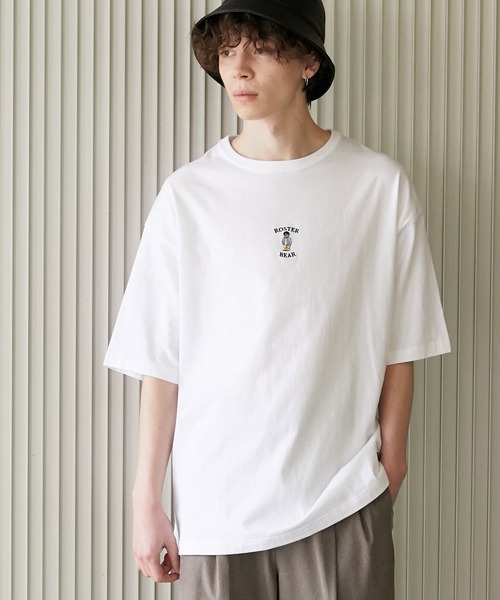 JUNRED(ジュンレッド)の「ROSTER BEARルーズ刺繍TEE(Tシャツ/カットソー・メンズ・グリーン/ブラック/ホワイト・M/L)」の10枚目の写真