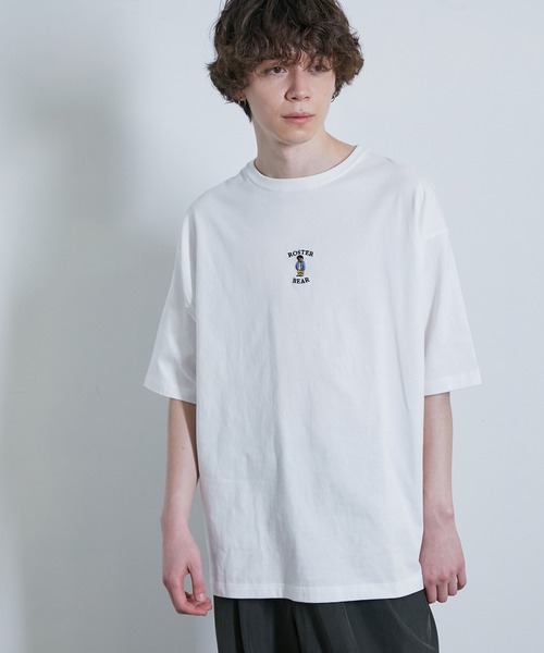JUNRED(ジュンレッド)の「ROSTER BEARルーズ刺繍TEE(Tシャツ/カットソー・メンズ・グリーン/ブラック/ホワイト・M/L)」の13枚目の写真