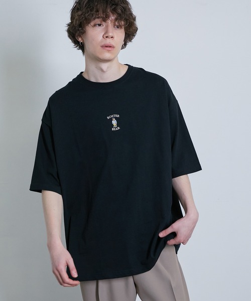 JUNRED(ジュンレッド)の「ROSTER BEARルーズ刺繍TEE(Tシャツ/カットソー・メンズ・グリーン/ブラック/ホワイト・M/L)」の8枚目の写真